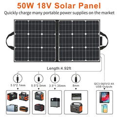 SP 18V 50W Foldable Solar Panel